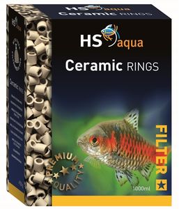 מדיה ביולוגית טבעות קרמיות HS AQUA CERAMIC RINGS 1 L