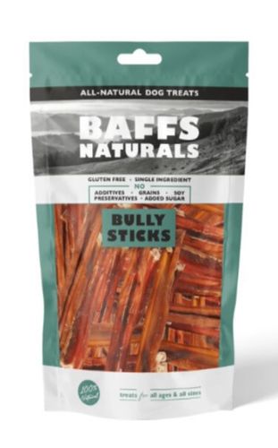 באפס חטיף טבעי בולי סטיקס בקר 100 גרם bully sticks