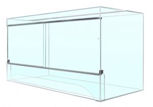 טרריום זכוכית במידות 50*40*100 ס"מ HS
