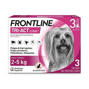 אמפולות פרונטליין טרי אקט לכלב זעיר (2-5 ק"ג) | frontline tri- act