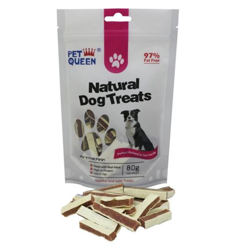 חטיף רצועות סנדוויץ' טלה לכלב, פט קווין | natural dog treats