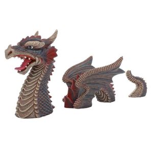 דקורציה דרקון במידות 31.5X16X13.5 ס"מ | Red Dragon 2