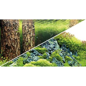 רקע דו צדדי צמחייה/ לבן 60 ס"מ | Scaping Hill / Scaping Forest