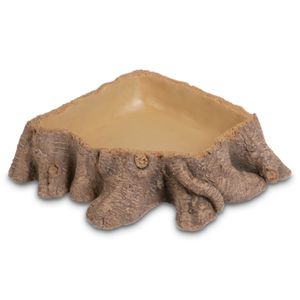 כלי שתיה דמוי גזע לזוחלים 22 ס"מ, הובי | Drinking Bowl Stump 2