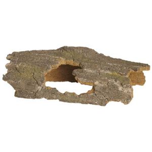 דקורציה קליפת עץ חצוי 9X16X30, הובי | Bark Cave L