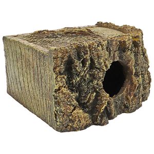 מערה פינתית לזוחלים Corner Cave Bark במידות 21X15X11