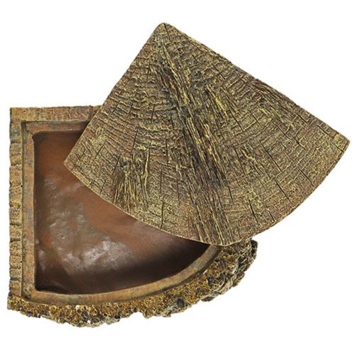 מערה פינתית לזוחלים Corner Cave Bark במידות 21X15X11