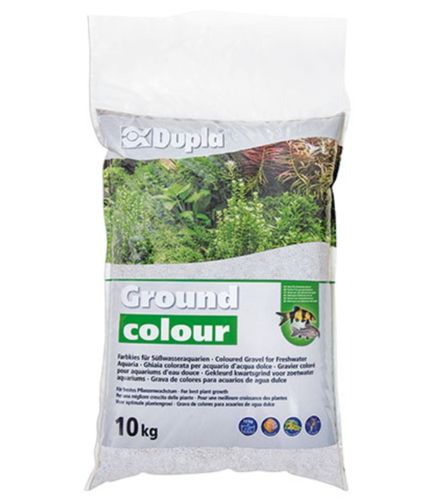 חצץ בצבע לבן אפרפר | Dupla Ground colour Snow White 10kg