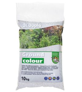 חצץ בצבע לבן אפרפר | Dupla Ground colour Snow White 10kg