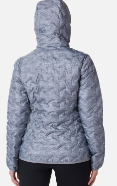 מעיל פוך לנשים DELTA RIDGE HOODED W מבית Columbia אפור