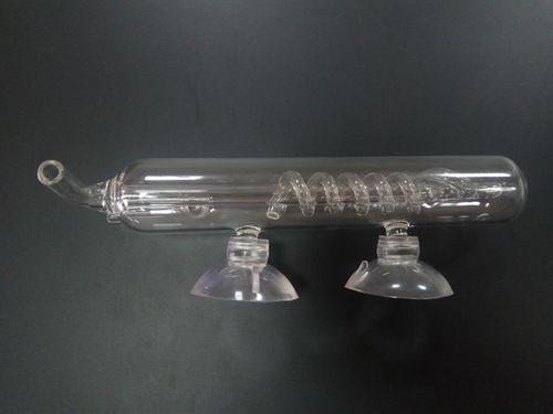 מונה בועות ספירלה גדול מזכוכית | HS AQUA GLASS BUBBLE COUNTER SPIRAL