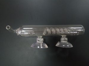מונה בועות ספירלה גדול מזכוכית | HS AQUA GLASS BUBBLE COUNTER SPIRAL
