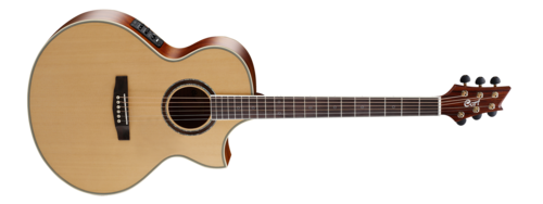 גיטרה אקוסטית מוגברת בריטון CORT NDX Baritone NS