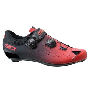 נעלי רכיבה לאופני כביש סידי שחור / אדום - SIDI GENIUS10 ROAD SHOES