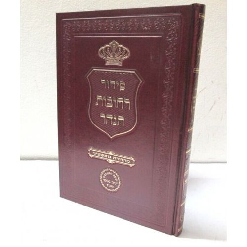 סידור רחובות הנהר - כוונות חופה