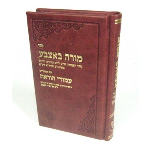 מורה באצבע עם עמודי הוראה - קטן
