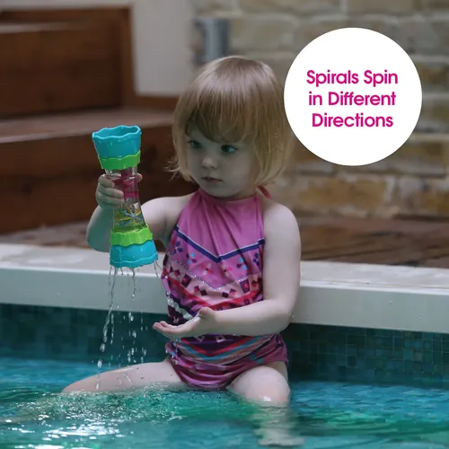 ספינר מים עם שבשבת וגלגלת למשחק באמבטיה ובבריכה