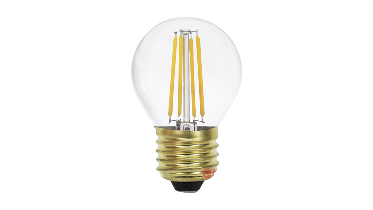 לד כדור דמוי להט 5W E27 | אור צהוב