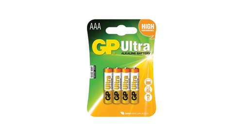 4 סוללות אולטרה אלקלייןGP | AAA