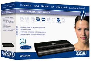 ראוטר + מודם Sweex Annex A ADSL 2/2