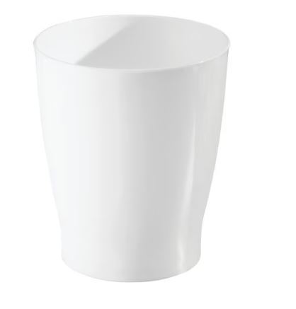 פח עגול לבן פלסטיק FRANKLIN Waste Can White