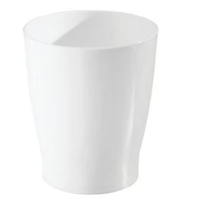 פח עגול לבן פלסטיק FRANKLIN Waste Can White