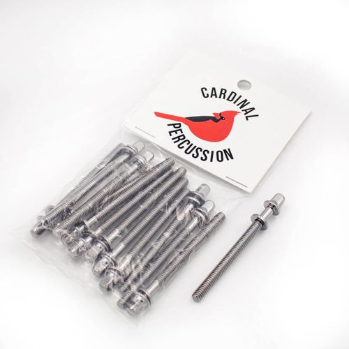12 ברגים לתופים 45 אינץ' Tension Rods & Washers מבית Cardinal Percussion