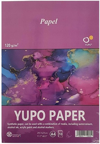 בלוק נייר yupo לדיו אלכוהולי, גודל A4