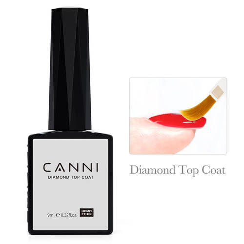טופ יהלום ללא נטרול  CANNI HEMA Free Diamond Top Coat 9ml קאני