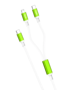 כבל 2 ב-1 מחיבור PD לחיבור אייפון + טייפ סי Cycle 2IN1