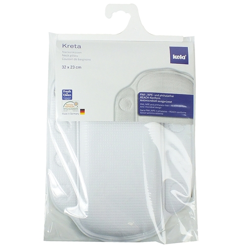 כרית צוואר לבנה לאמבטיה KRETA 32X23 neck pillow