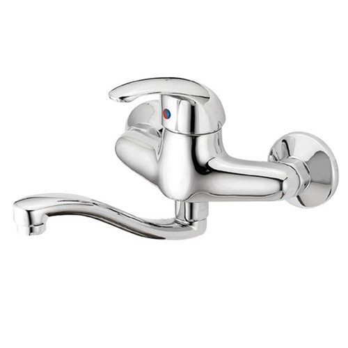 ברז קיר לכיור פיה קצרה מסתובבת סדרת רותם Rotem 900521