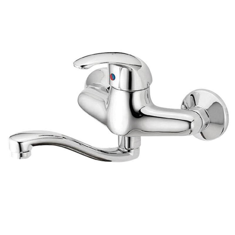 ברז קיר לכיור פיה קצרה מסתובבת סדרת רותם Rotem 900521