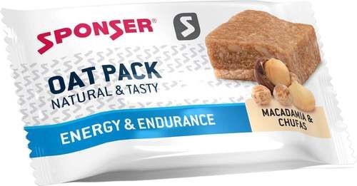 חטיף שיבולת שועל מקדימה אגוז ברזיל Sponser Energy & Endurance Macadamia Chufas