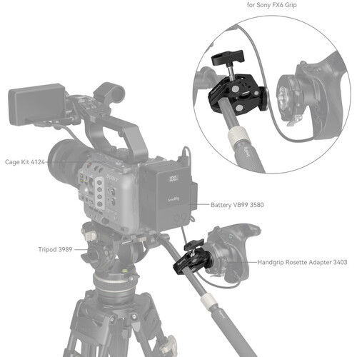 SmallRig 4249 Super Clamp with ARRI-Style Rosette Mount