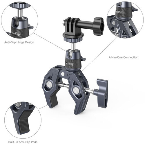 SmallRig 4102B  Super Clamp with 360° Ball Head מחבר סופר קלאפ