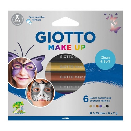 סט 6 עפרונות איפור מטאליים GIOTTO