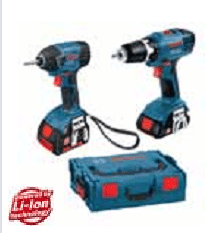 סט 2 מברגות מקצועיות בוש ליתיום BOSCH 18V 