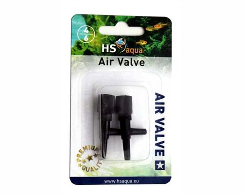 ברז אוויר שחור 2 יח' | HSHS AQUA AIR VALVE 4-6 MM 2 PCS. BLACK