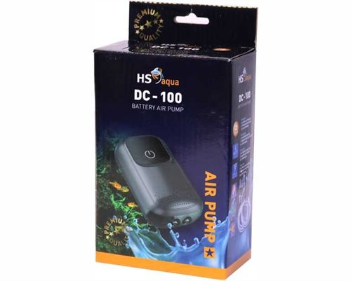 משאבת אוויר יציאות 2 HS DC-100| HS AQUA AIR PUMP DC-100