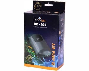 משאבת אוויר יציאות 2 HS DC-100| HS AQUA AIR PUMP DC-100