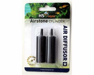 אבן אוויר צילינדר בבליסטר זוג 18 מ"מ | HS AQUA AIRSTONE CYLINDER BLACK 18 MM 2 PCS. BLISTER AC-18