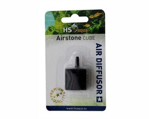 אבן אוויר קוביה בבליסטר 25*25*25 מ"מ | HS AQUA AIRSTONE CUBE BLACK 25X25X25 MM BLISTER