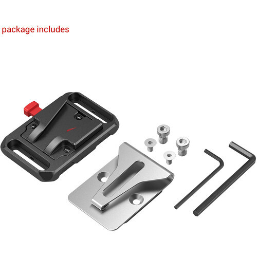  מתאם סוללת V לחגורה SmallRig 2990 Mini V-Lock Battery Plate with Belt Clip
