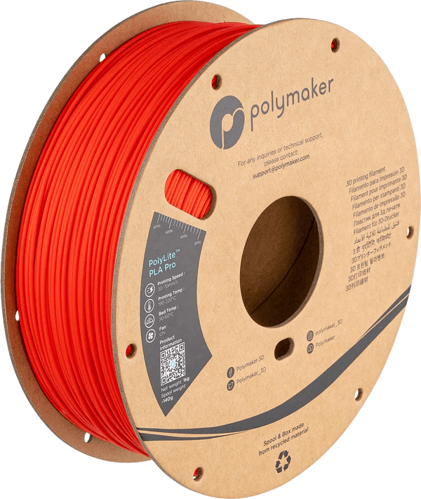 פילמנט אדום 1 ק"ג 1.75 מ"מ - POLYLITE PLA Pro Red