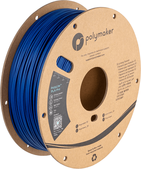 פילמנט כחול 1 ק"ג 1.75 מ"מ - POLYLITE PLA Pro Blue