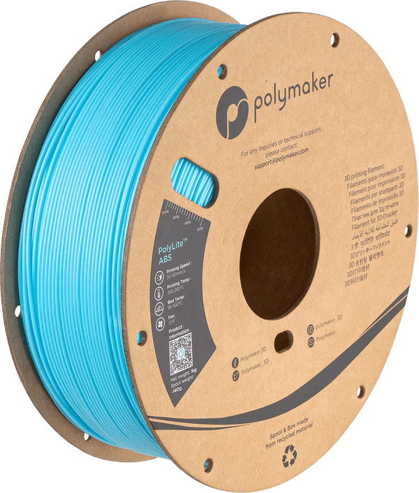 פילמנט תכלת 1 ק"ג 1.75 מ"מ -  Polylite ABS Light Blue