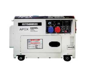 גנרטור דיזל שקט 6500W נקי אפקס דלת פאזי