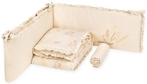 סט מצעים 3 חלקים לעריסת תינוק מבד 100% כותנה - פו הדוב בשדה