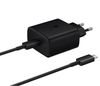 מטען קיר Samsung הספק עד 25W כולל כבל USB-C ל USB-C - יבואן רישמי